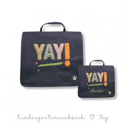 Kleine Freunde backpack/bag YAY - blue