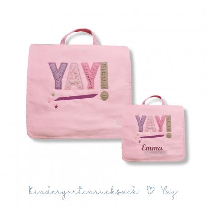 Kleine Freunde backpack/bag YAY - pink