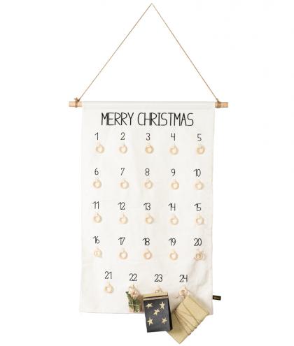 Pellianni advent calendar Merry Christmas - white