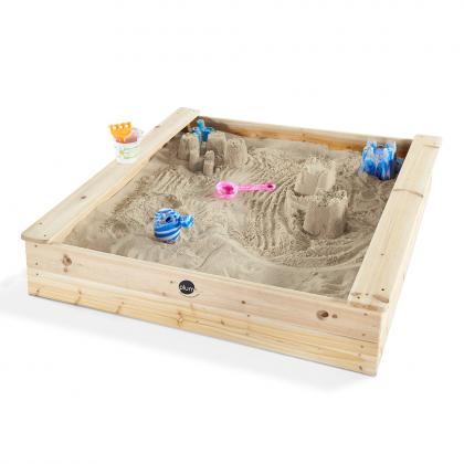 Plum Wooden sand pit, 119x119x23 cm - natural