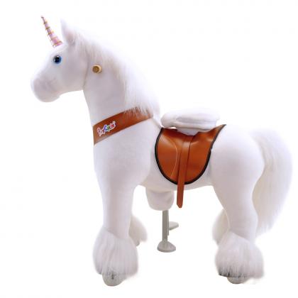 PonyCycle U Classic Unicorn, aged 4-9 yeras - white