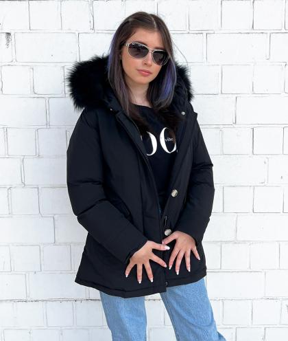 Woolrich Luxury Arctic Parka Cashmere - black