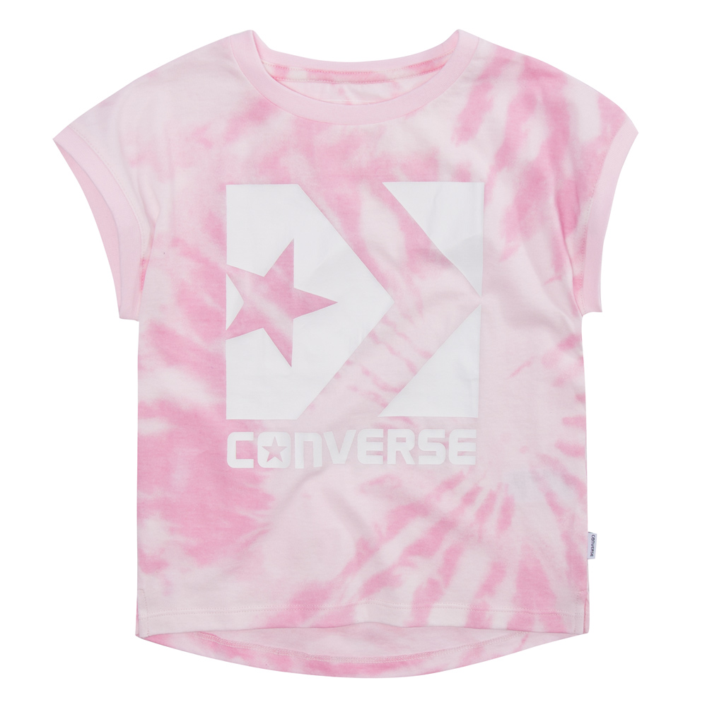 converse t shirt kids pink