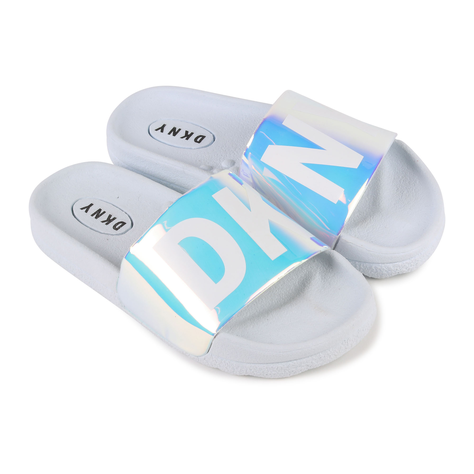 dkny slides white