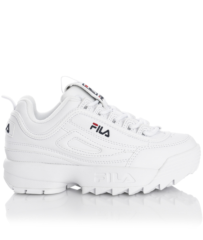 Kids Style Lounge Fila Heritage Disruptor Kids Sneaker With Platform White High Fashion Online For Kids
