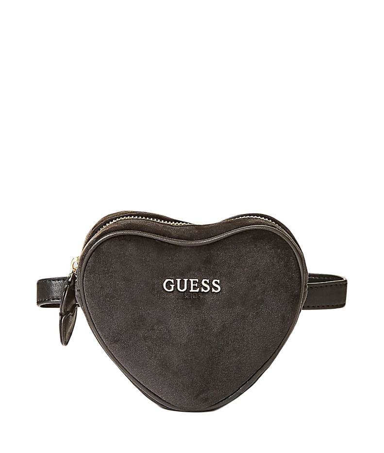 Kids Style Lounge | Guess bum bag made of velvet in black Kids Style Lounge | Guess bum bag made of velvet in black