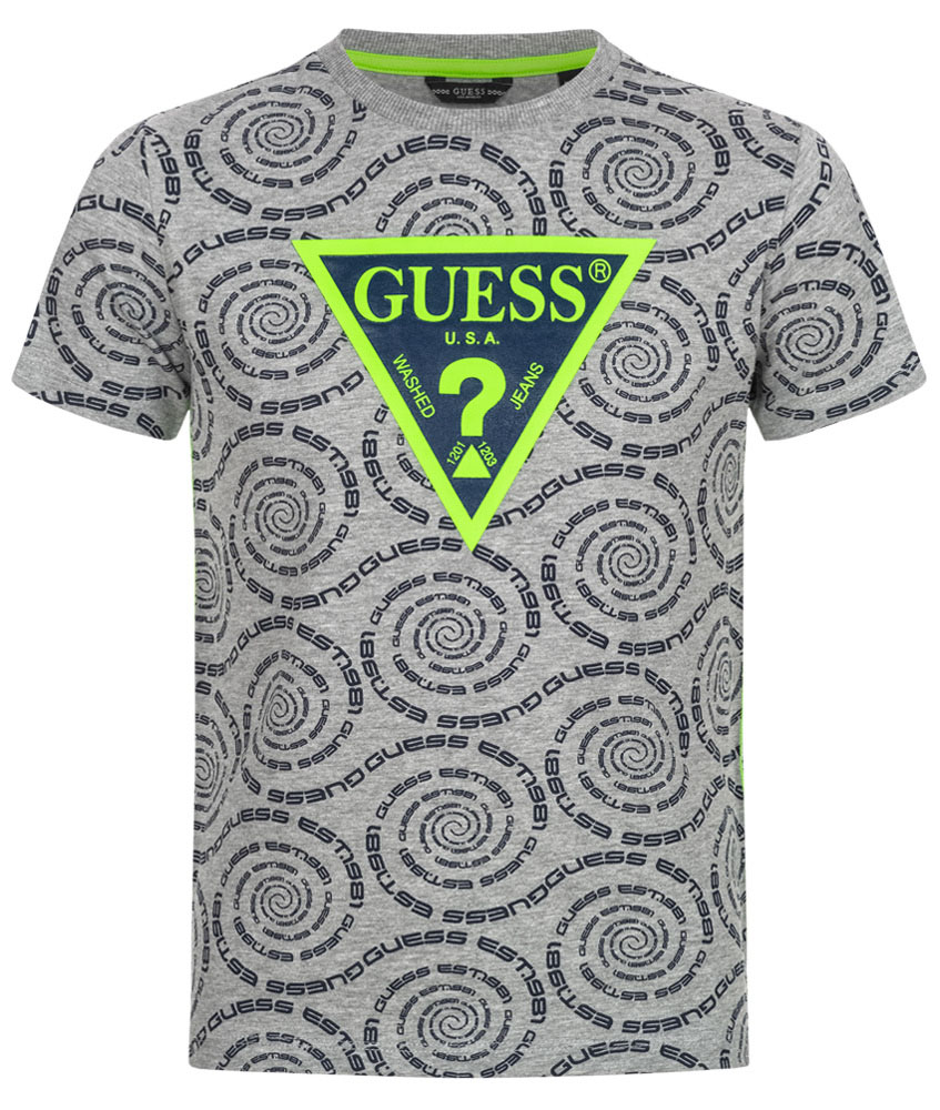 grey guess shirt