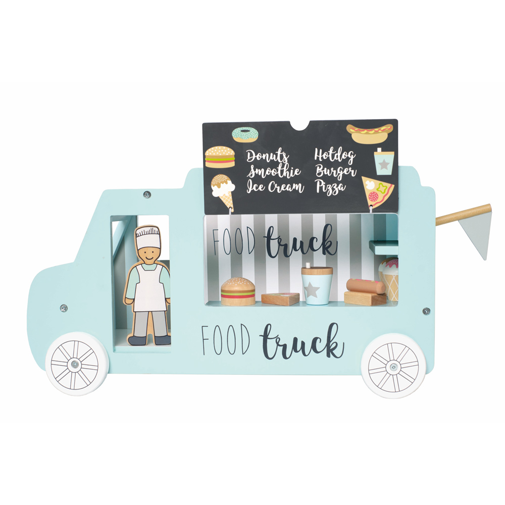kids wooden food truck