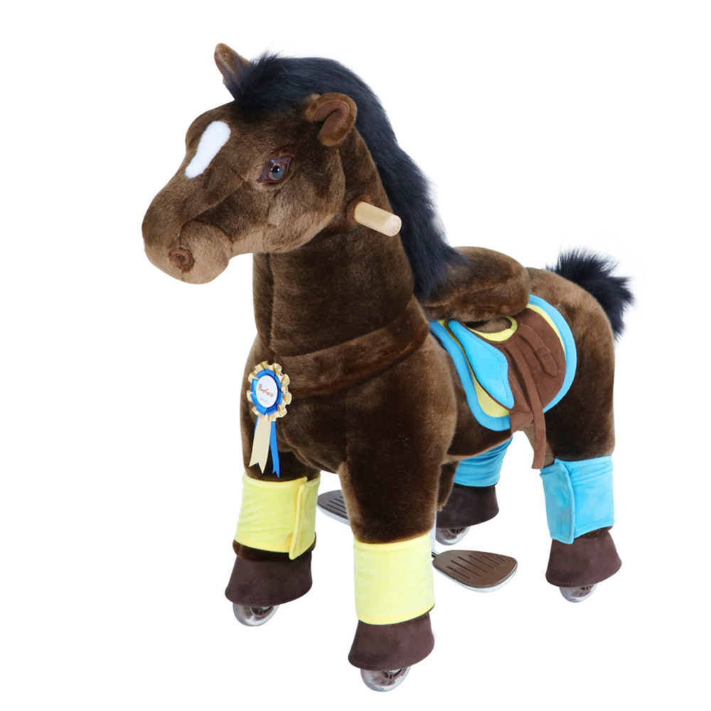 PonyCycle K Premium Pony für 3-5 Jahre - dunkelbraun